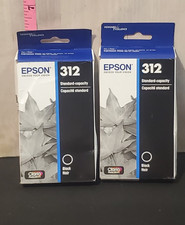 Two Epson 312 Black Ink toner