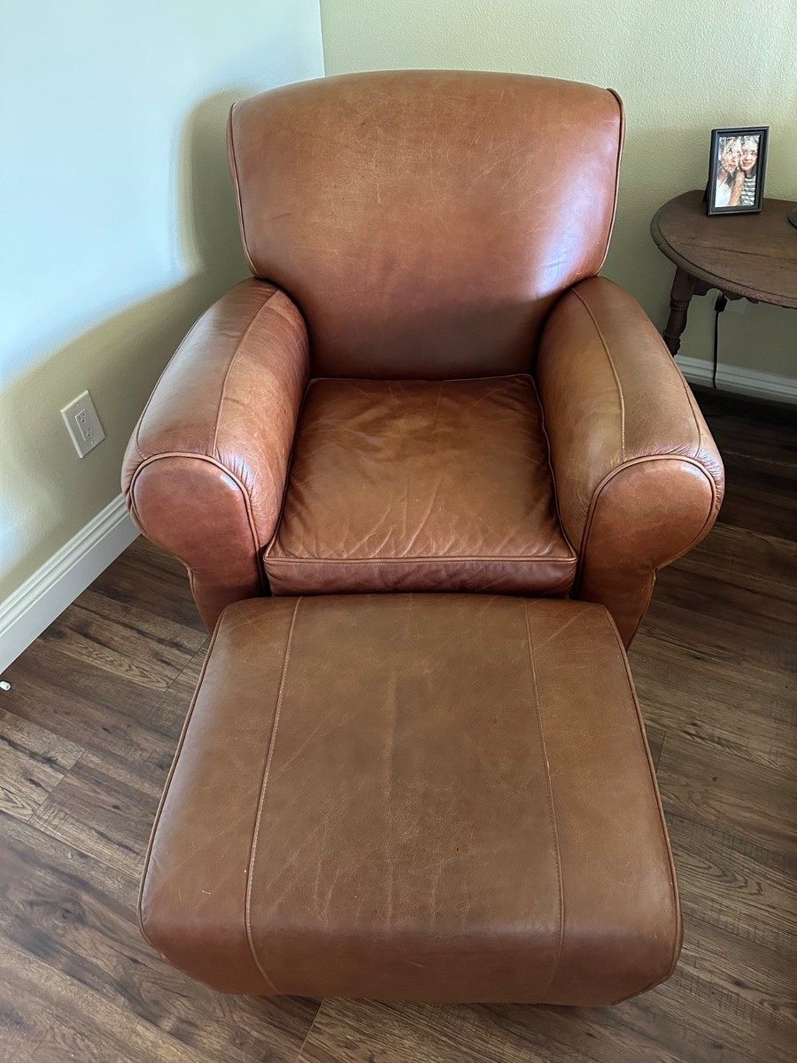 Manhattan Leather Mitchell Gold Club Chair Mitchell Gold For