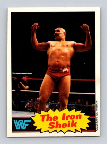 The Iron Sheik #2 1985 O Pee Chee WWF card