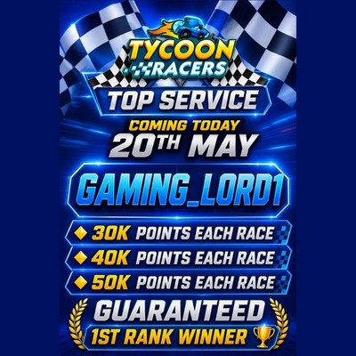 Mono_poly_Go | TYCOON RACER SLOT  | 20th MAY| 3 carries : 1 acct (yours)