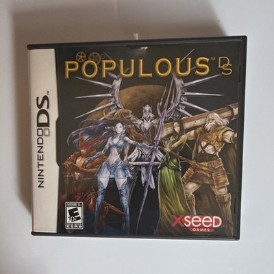XSEED Games Populous DS Nintendo DS Strategy Populous Series E10+ Manual Case
