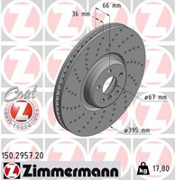 1X Zimmermann Bremsscheibe Coat Z 150.2957.20 FüR G12 G11 G31 F90 G30 G32 BMW X5