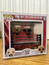 FUNKO POP! STONE COLD STEVE AUSTIN AND THE ROCK 2 PACK WITH PROTECTIVE CASE