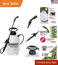Translucent 2-Gallon Garden Sprayer with Trigger Shut-Off for Easy Weed Control