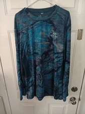 Realtree Shirt Adult XL Aspect Camo Lightweight Fish Long Sleeve Outdoor Men