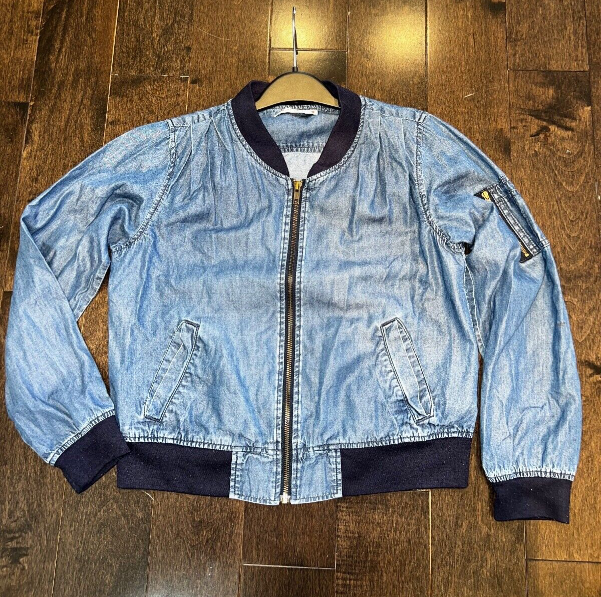 Beams PLUS Heart - Vintage - MA-1 Bomber Jacket - Denim Beams PLUS Heart - Vintage - MA-1 Bomber Jacket - Denim