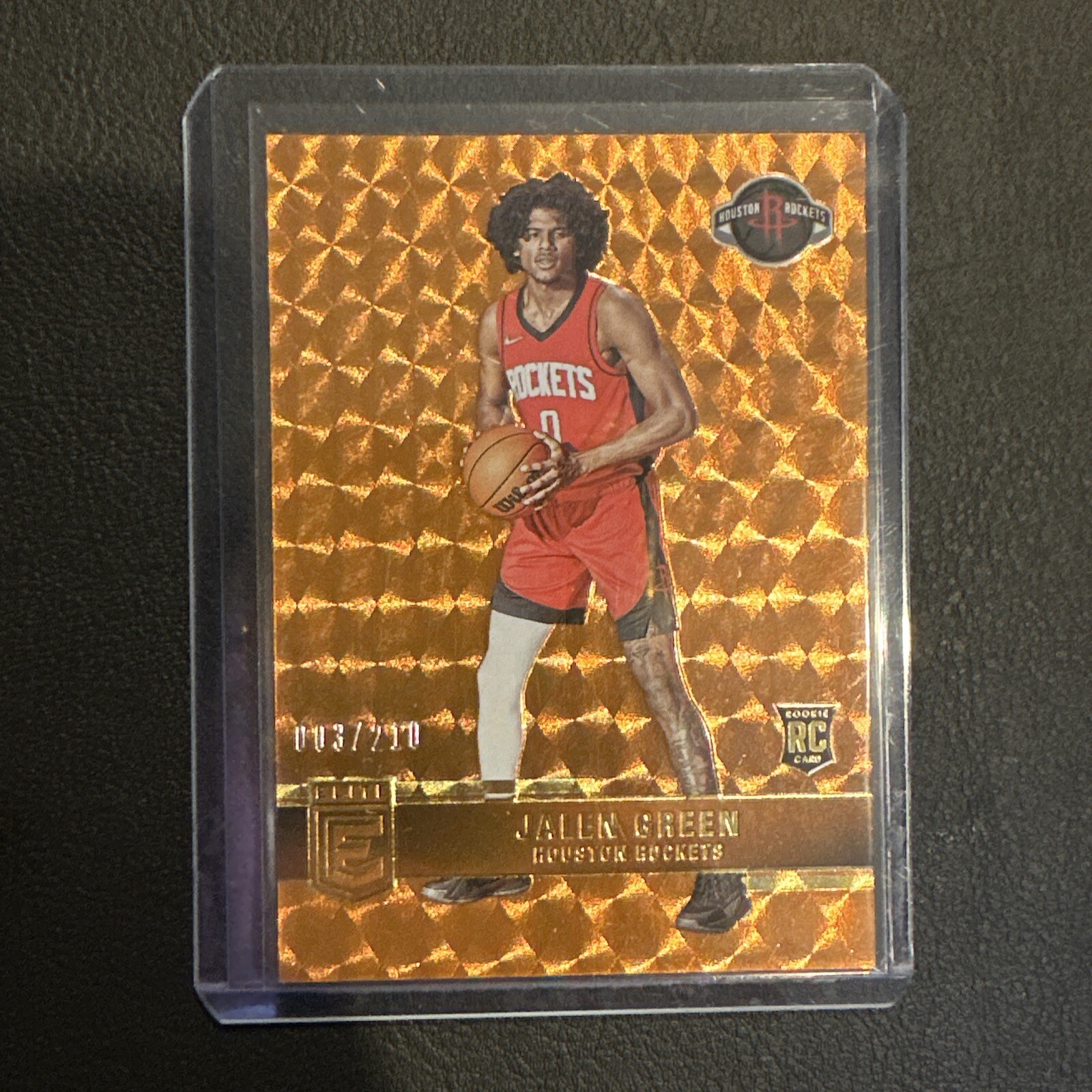 2021-22 Donruss Elite JALEN GREEN Orange SSP /210 Rockets RC!!! # 3/210 SP