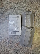 (Lot Of 3) 5146-0 Hubbell 1-Gang Weatherproof Cover, Vertical, Duplex, Gray