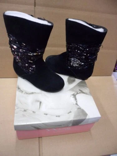 Nina Black Baby Shoes