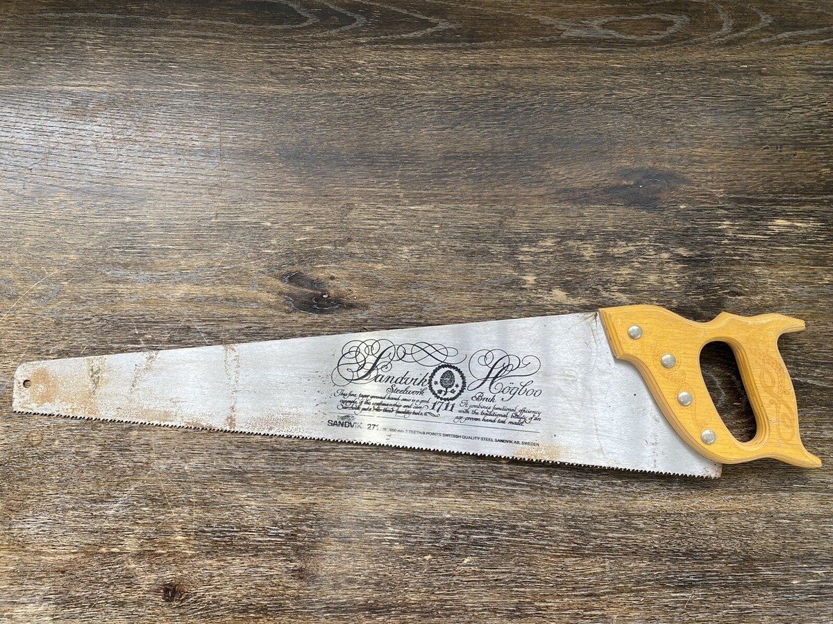 Sandvik 271-7T Handsaw 26” Taper Ground Made in Sweden With