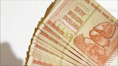 ジンバブエ100ビリオン札50枚 100x Zimbabwe 50 Billion Dollar Bill Banknote Paper Money Currency