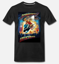 Mens T-Shirt Cotton Short Sleeve Last Action Hero Movie Arnold Schwarzenegger