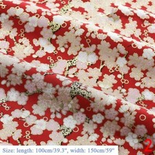 1M Japanese Fabric Print Cotton Bag Costume Cloth Sewing Craft DIY Material