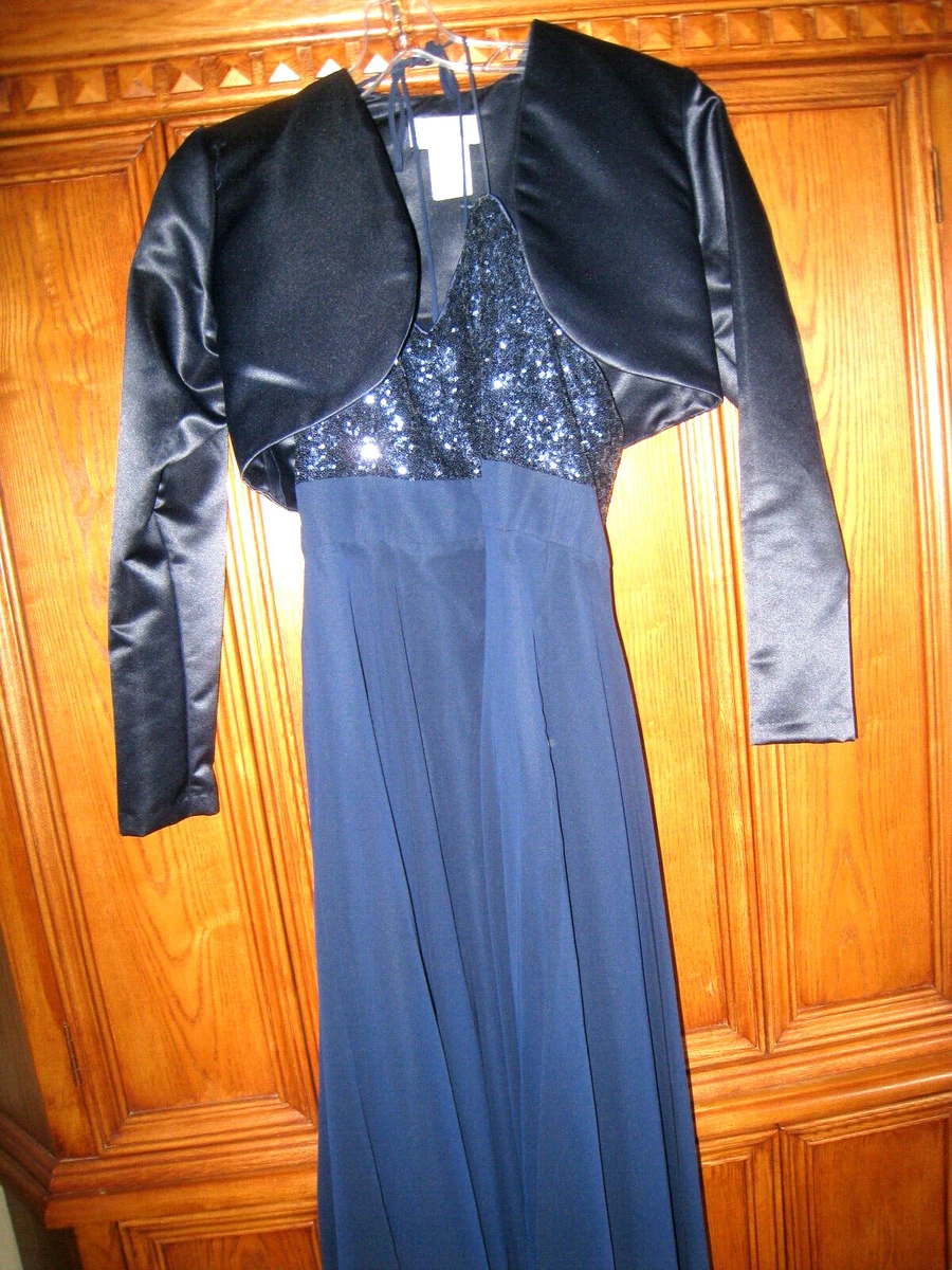 ALFRED ANGELO long formal Mother of Evening Gown Midnight Blue sz 10 | eBay