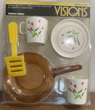 Chilton Globe Make Believe Corelle Dinnerware & Visions Cookware USA - NEW