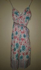  As U Wish 11 Sun Dress Multi Color Spaghetti Strap Floral 