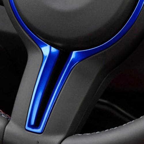 Bule Steering Wheel Replacement Trim For BMW M Series F83 F80 M3 F82 M4 F10 - Picture 7 of 12