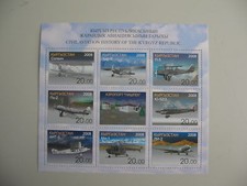KYRGYZ REP., blokje Civil Aviation History, 2008 Type II, postfris/MNH