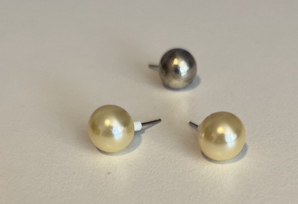 Premier Designs Interchangeable Ball Earrings Gol… - image 4