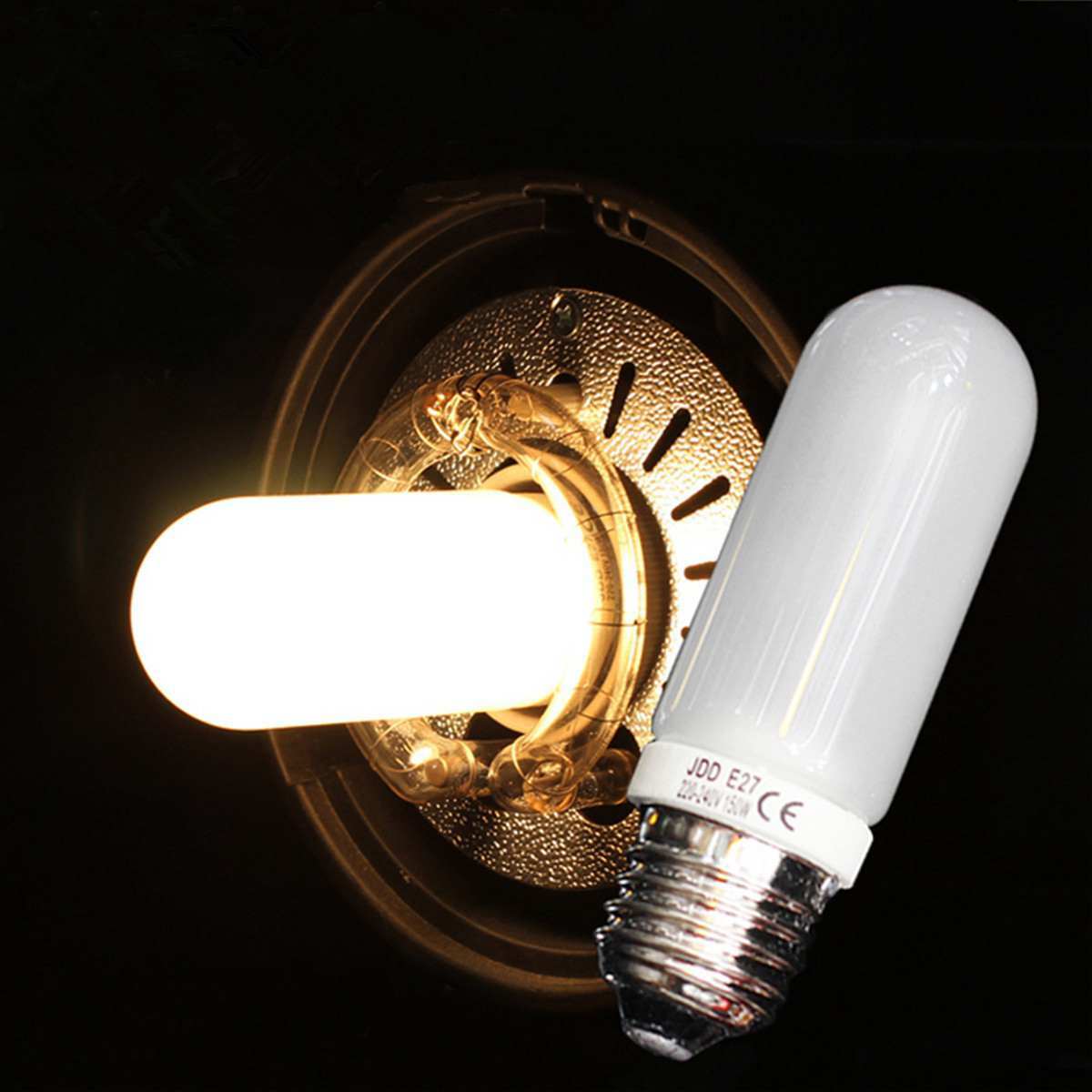 Jual Jdd Type 250w 220v-240v E27 Frosted Halogen Light Bulb Modeling Lamp Tube Di Seller Homyl - Foto 7