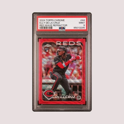2024 Topps Chrome Elly De La Cruz RC Red Wave Refractor PSA 9 #4/5 
