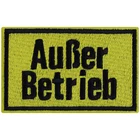 Patch: OUT OF SERVICE Iron On Funny Worker Patch Logistics Applique