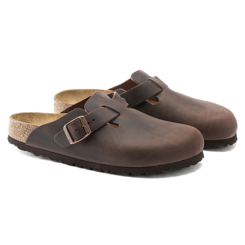 【BIRKENSTOCK BOSTON 41】 Birkenstock Boston Soft Footbed Clog Leather Size 41