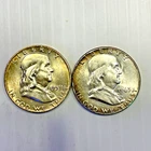 1963-D, 1959 Franklin Half Dollars AS