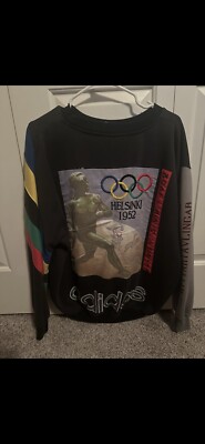 Vintage 80s Adidas Olympic Stockholm 1956 Helsinki Double Sided