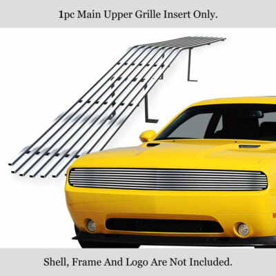 Fits 2015-2023 Dodge Challenger Phantom Stainless Steel Billet Grille Insert