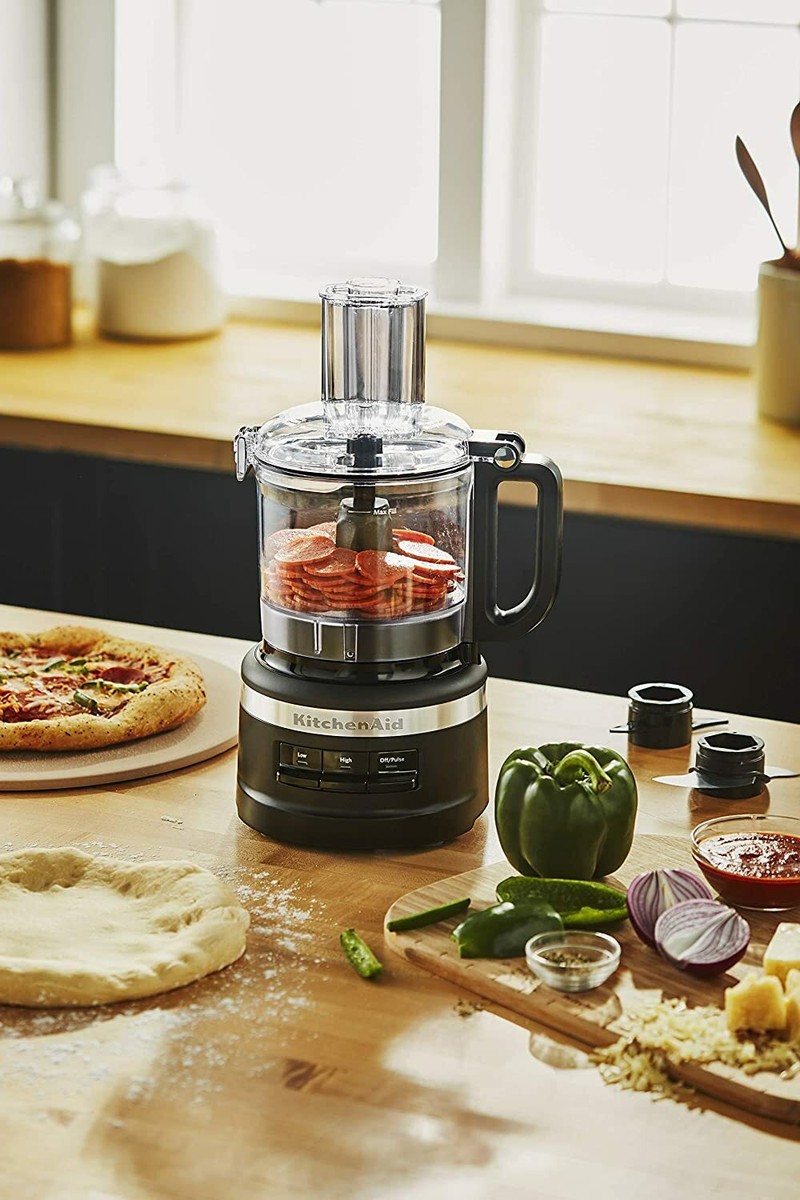 New KitchenAid KFP0718BM Food Processor Stainless Steel, 7 cup