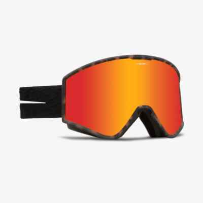 NWB ELECTRIC KLEVELAND SMALL GOGGLE $120 Black Tort Neuron/Red Chrome Bonus lens