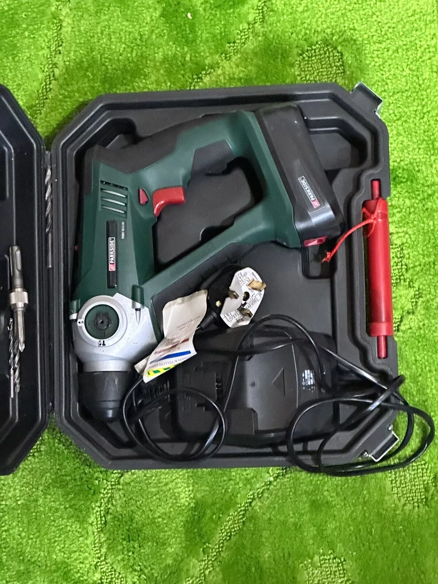 Parkside Cordless Hammer Drill PABH 20 LI B2 with 3x SDS plus bits
