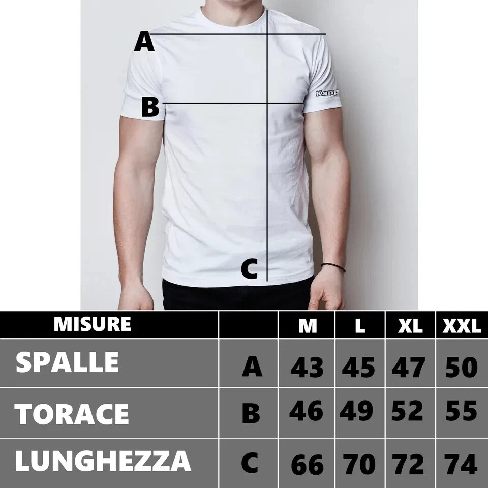 Pack T-shirt Uomo KAPPA Maglietta Intima Slim Fit Cotone Maglia Mezza Manica - Immagine 4 di 4