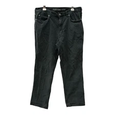 Duluth Trading Pants Mens 36x30 (fits 34x28)  Flex Fire Hose Black Jeans Pants