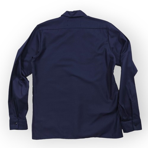 Peels NYC Shirt Mens Small Blue Flower Pockets Work Shirt Long Sleeve Peach Twil - Picture 5 of 10
