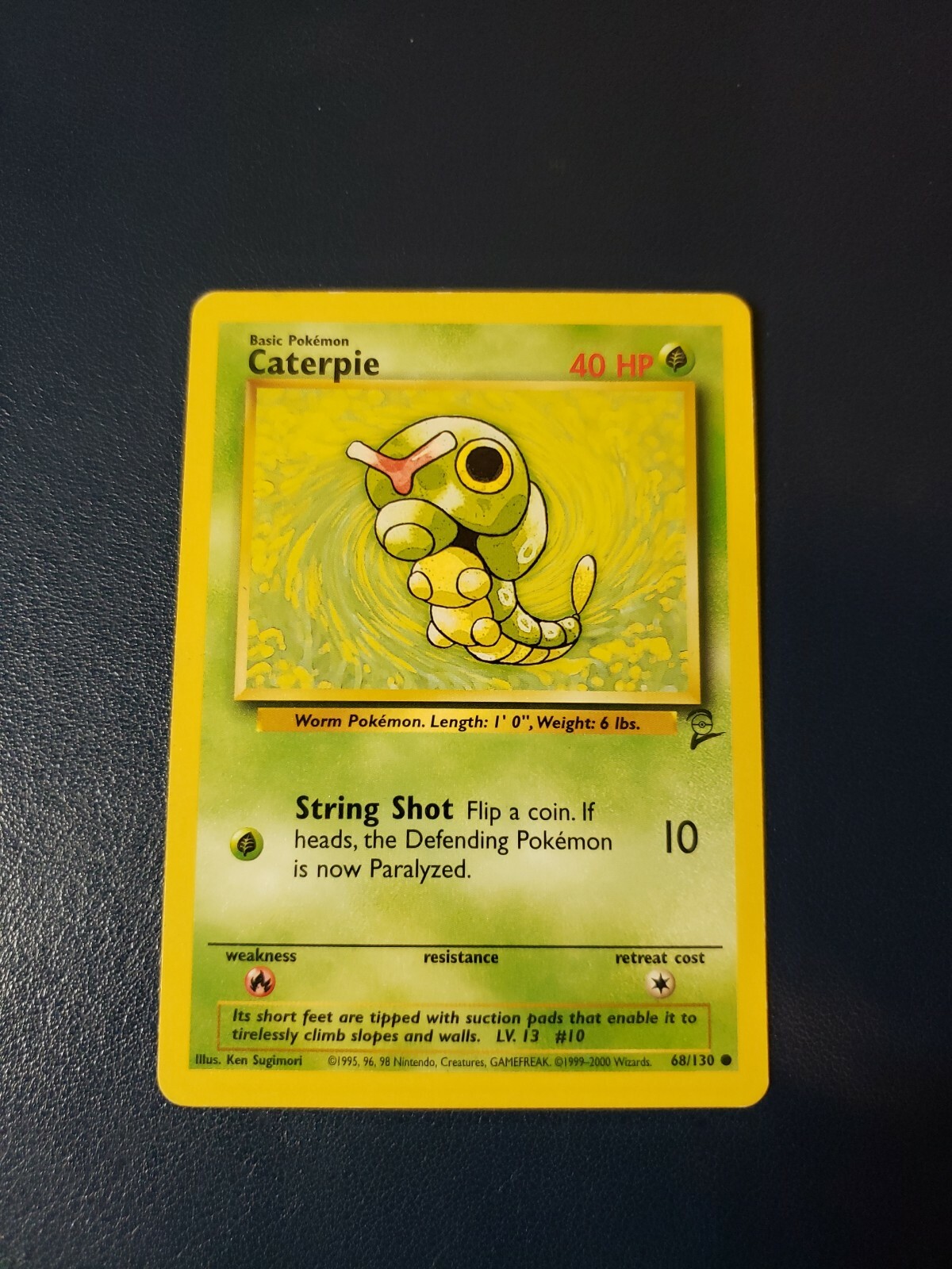 Pokémon TCG Caterpie Base Set 2 68/130 Regular Unlimited Common