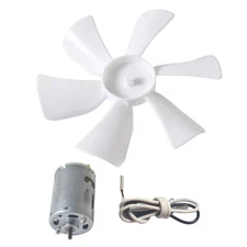 6" 12V RV Vent Motor Bath Exhaust Fan Blade Home Bathroom Roof Mobile Home