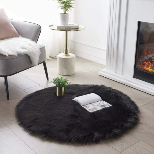 Latepis Faux Fur Sheepskin Area Rugs Soft Shaggy Carpet for Living Room Bedroom - Picture 96 of 219