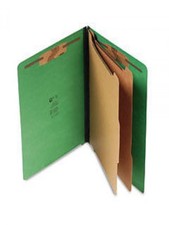 SJ Papers S60431 End Tab Classification Folders 2 Partitions 20 count