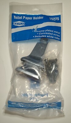 EZ-FLO Toilettenpapierhalter – Aufputzmontage, Verchromt, Mit Verdeckter Schraube & Gefederter Doppelrolle