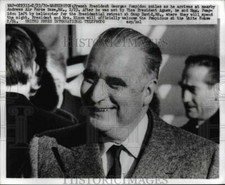 1970 Press Photo French Pres. Georges Pompidou arrived at Andrews Air Force Base