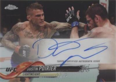 2018 Topps Chrome UFC - Dustin Poirier #FA-DP for sale | eBay