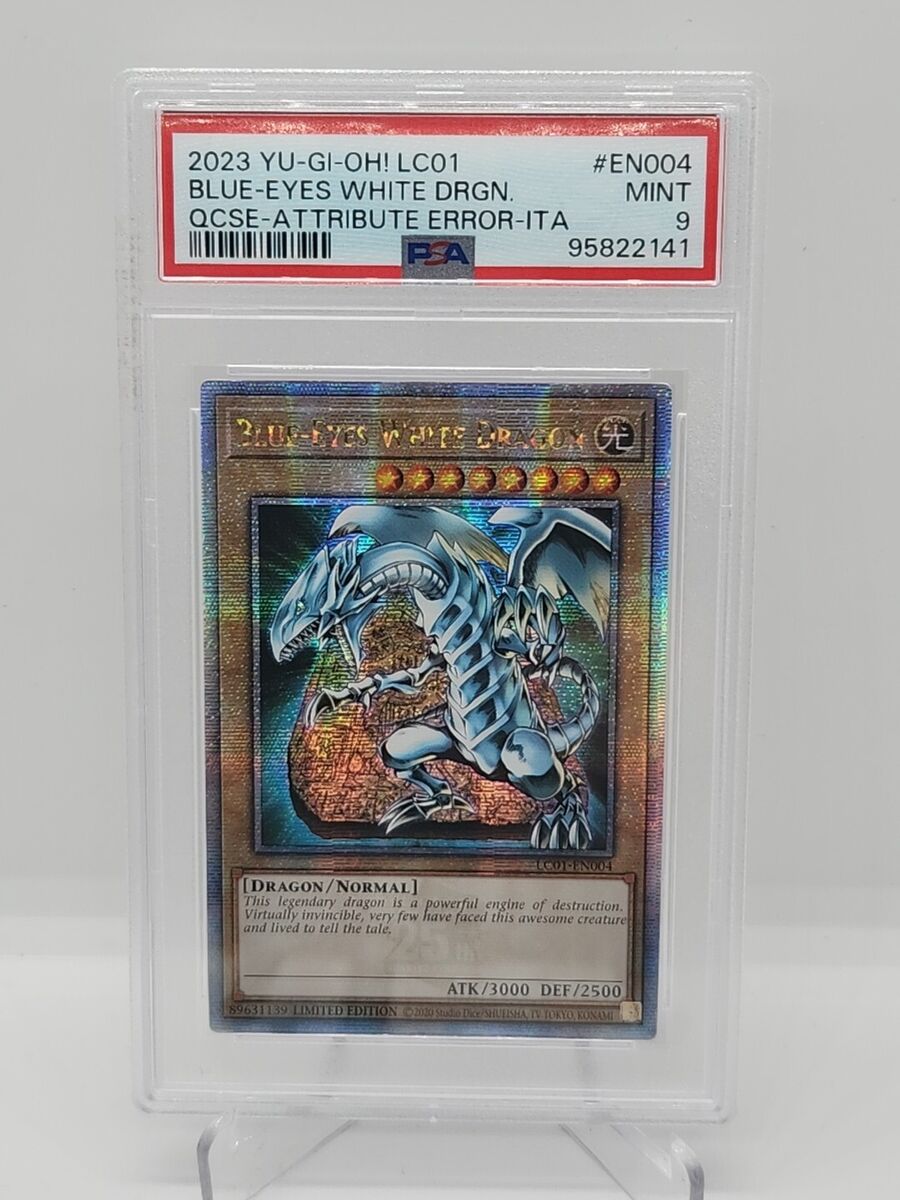 YUGIOH PSA 9 MINT Blue-Eyes White Dragon LC01-EN004 QCR YUGIOH PSA 9 MINT Blue-Eyes White Dragon LC01-EN004 QCR