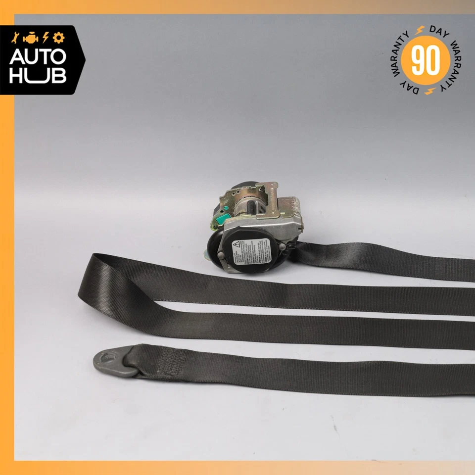 Cinturón de seguridad izquierdo 99-04 Mercedes R170 SLK230 SLK32 AMG negro OEM Foto 3 de 4