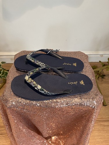 Sandalias florales JOULES para mujer UK 5 EU38 azul marino NUEVO FREEPOST OX101 - Imagen 9 de 20