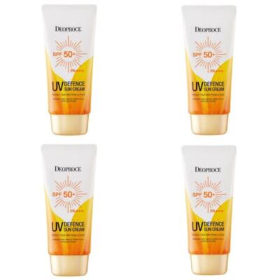 Deoproce UV Defence Sun Cream SPF50+ PA+++ 70ml*4Pcs / FREE SHIPPING