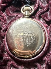 Antique 1891 0s 11j Elgin MODEL 1 Class 60 GOLD RARE Ornate Hunter Case