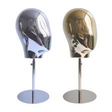 Adjustable Metal Head Wig Stand, Detachable Hat Display Vintage Style Holder