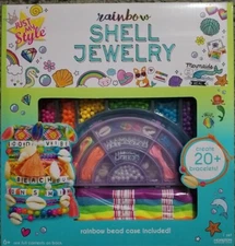 Just My Style D.I.Y Rainbow Shell Jewelry Kit, Create 20 Bracelets, New